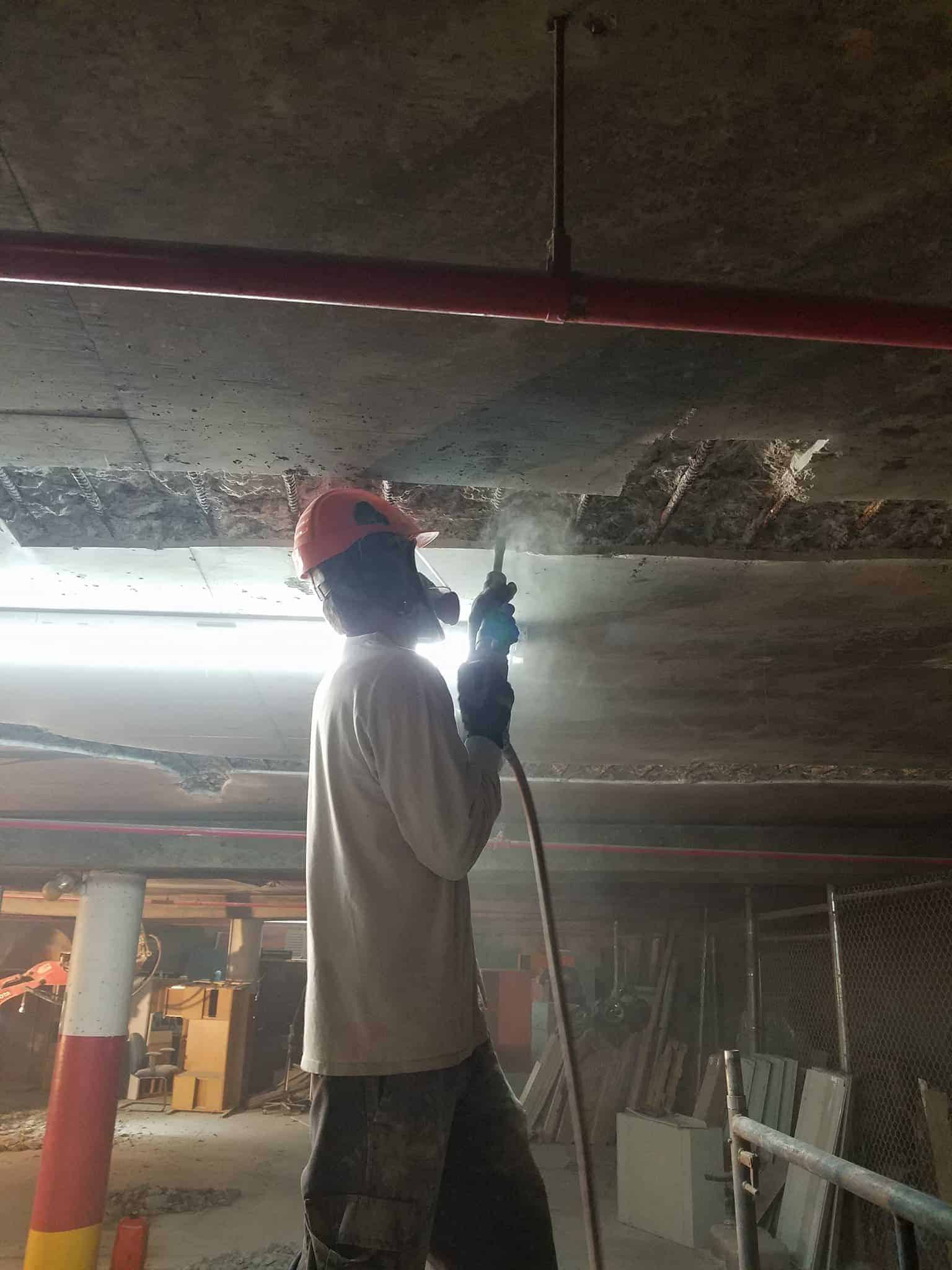 montreal concrete parking garage restoration