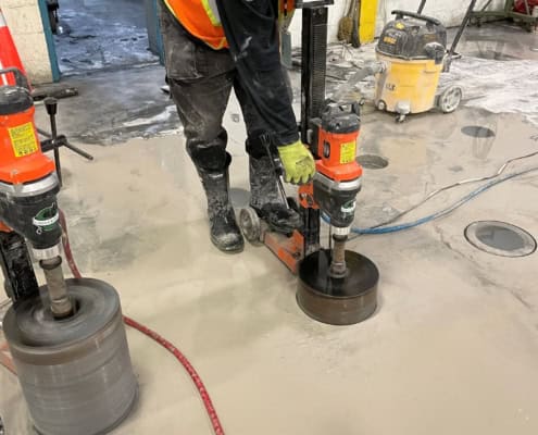 Concrete core drilling in Montreal
