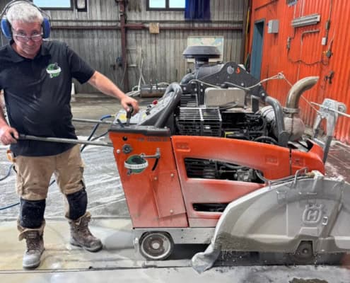 Floor sawing concrete in Montreal